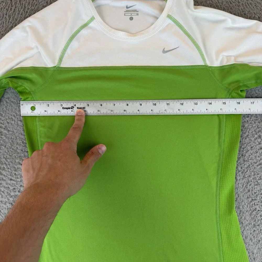 Nike‎ Dri-fit Miller Nike Running Long Sleeve Shirt Size Small Green 405255-328